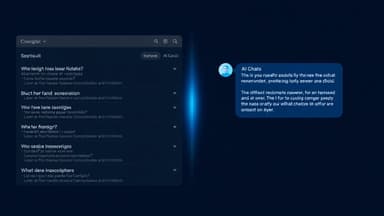 Split-screen comparison of traditional SEO search results versus AI-powered answer engine recommendations