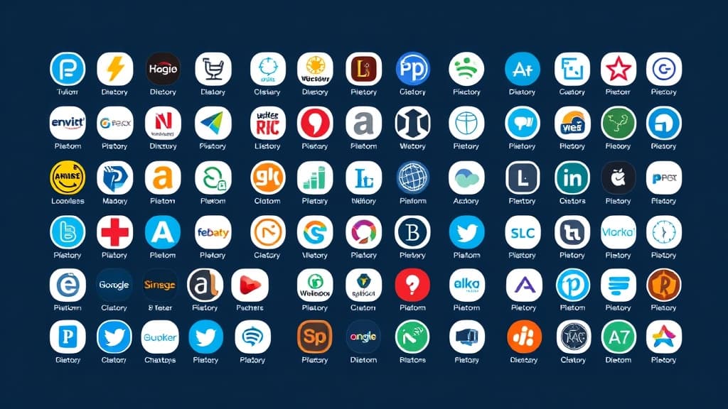 Grid of business directory logos organized by tier showing top platforms for local SEO citation building