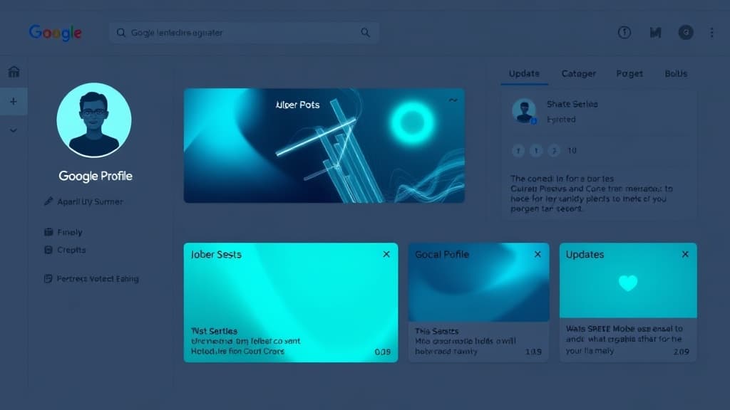 Google Business Profile post editor with sample content