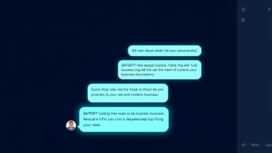 ChatGPT conversation interface showing a business recommendation