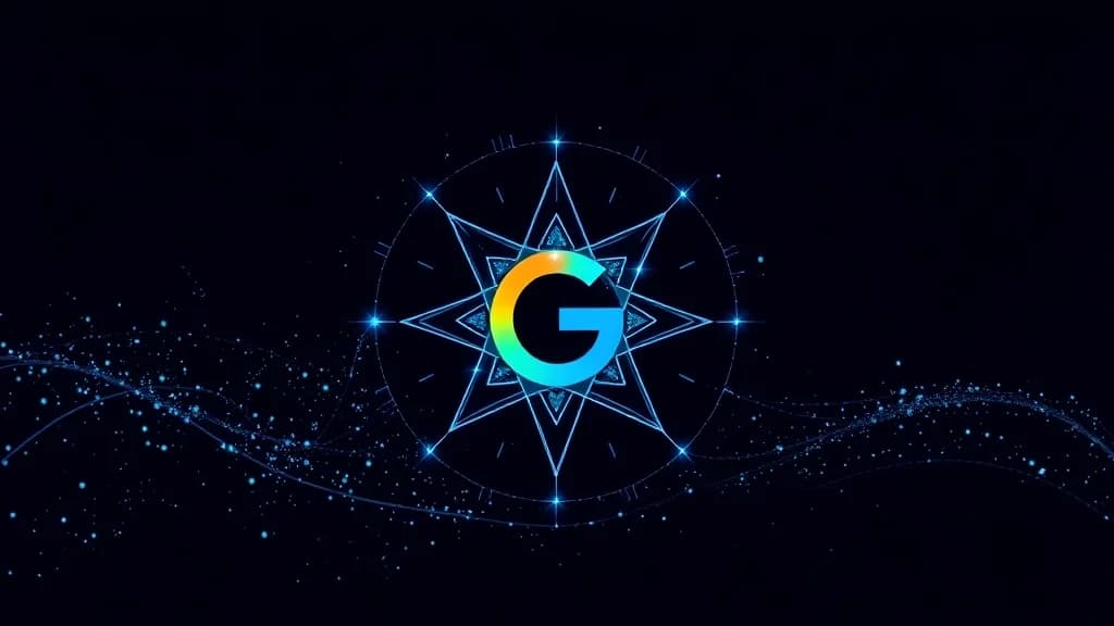 Google Gemini logo with business recommendation flowing from it