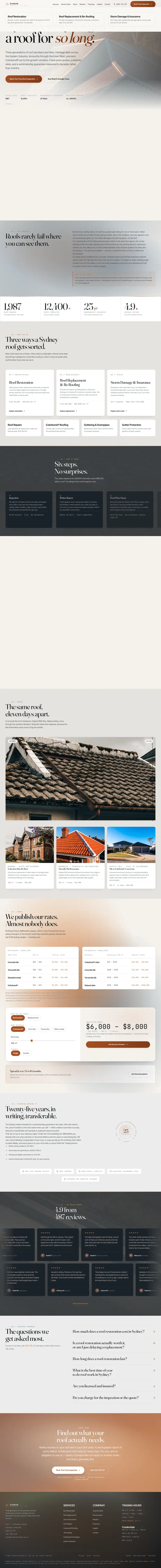 Ironbark Roofing — a website built with Proteus